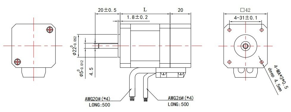 ICAN SM4203A-1000AO (NEMA17 integrated)