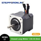 StepperOnline closed-loop NEMA-17 (motor+encoder, e.g. 45Ncm)